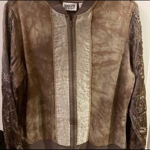 Chico’s Zip Jacket. Chico’s Size 1 or Medium